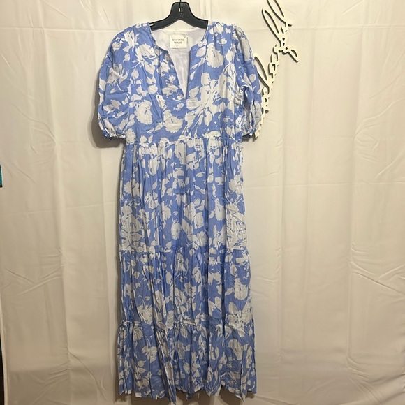 HYACINTH HOUSE
Blue and White Floral Cisco Maxi Dress - Picture 8 of 13